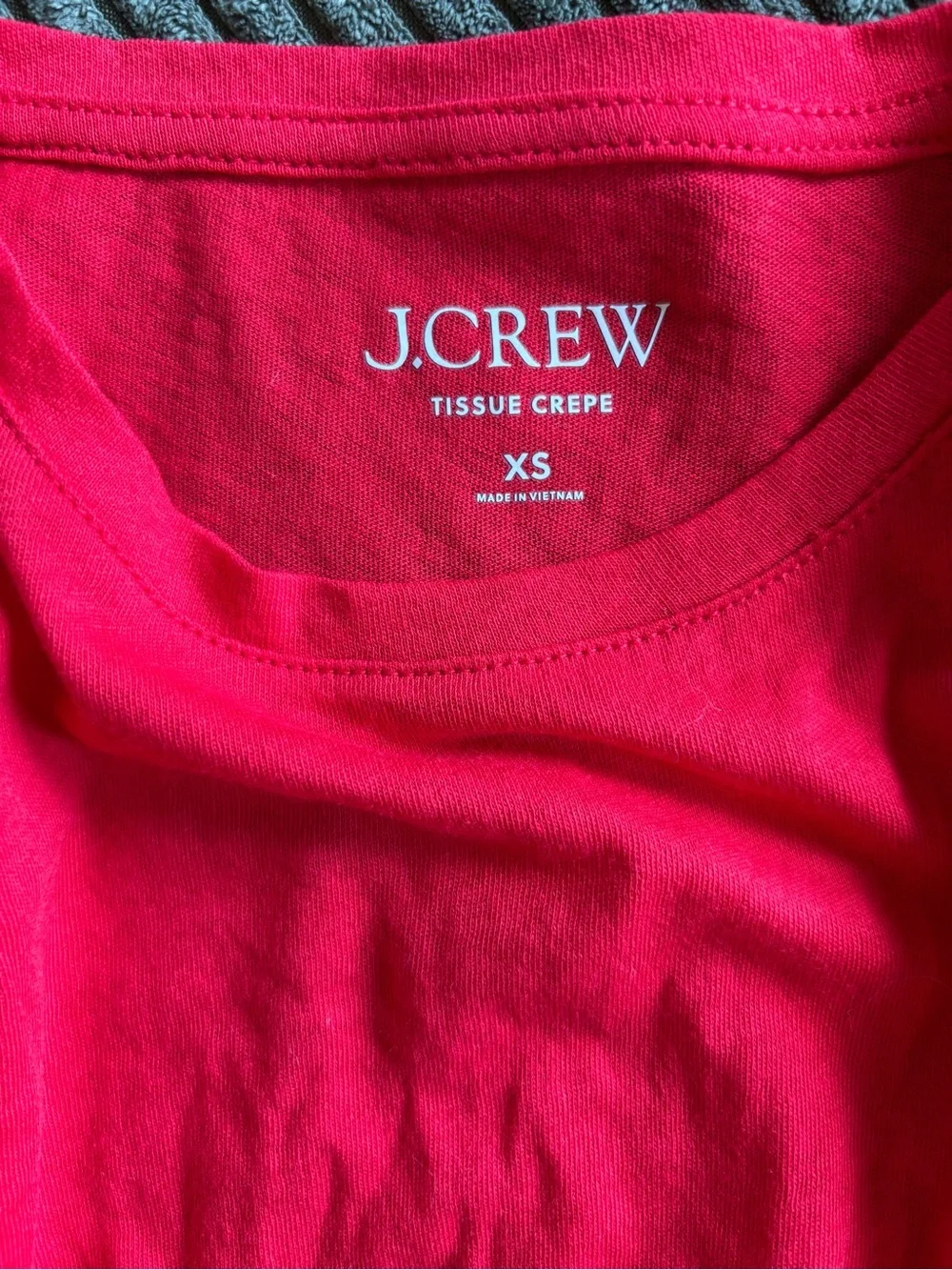 J. Crew Women's Long-Sleeve Crewneck Top in Bright Red